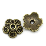 Antique Bronze Flower Bead Caps (Fits 12mm-16mm Beads) DIY Jewelry Findings