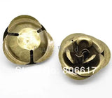 10 Pcs Bronze Rose Flower Pendants Jewelry Findings 4x4cm(W03507 X 1)