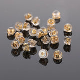30 PCS Soft Silicone Copper Earring Backs for Body Jewelry Making
