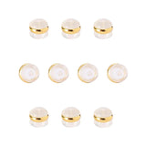 30 PCS Soft Silicone Copper Earring Backs for Body Jewelry Making