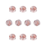 30 PCS Soft Silicone Copper Earring Backs for Body Jewelry Making