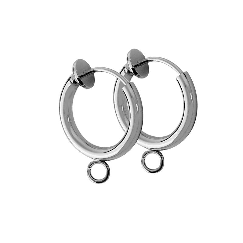10pcs Stainless Steel Earrings Hoop Base DIY Jewelry Making Supplies