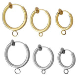 10pcs Stainless Steel Earrings Hoop Base DIY Jewelry Making Supplies