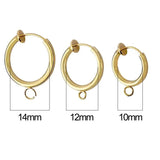 10pcs Stainless Steel Earrings Hoop Base DIY Jewelry Making Supplies