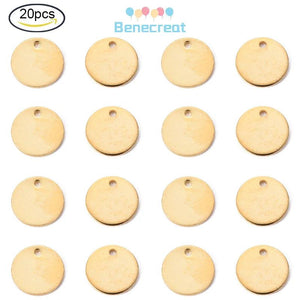 20PC 201 Stainless Steel Stamping Blank Tag Pendants for Jewelry Making