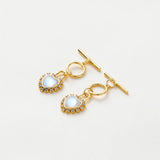 2 Sets Heart O Toggle Clasps 18K Plated Brass DIY Jewelry Findings