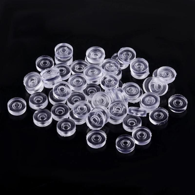 50pcs Silicone Ear Clip Cushion for DIY Jewelry Supplies