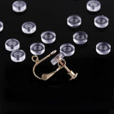 50pcs Silicone Ear Clip Cushion for DIY Jewelry Supplies