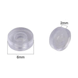 50pcs Silicone Ear Clip Cushion for DIY Jewelry Supplies