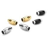 2Pcs Stainless Steel Magnetic Clasps 10x20mm Fit 6mm Leather Cord Bracelet