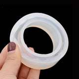 4PCS Silicone Mould Mold for Curve Bangle Bracelet Jewelry Making