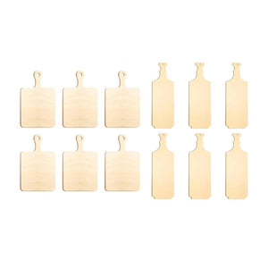 Wooden Cutting Board with Handle Cutouts for DIY Painting