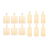 Wooden Cutting Board with Handle Cutouts for DIY Painting