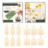 Wooden Cutting Board with Handle Cutouts for DIY Painting