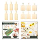Wooden Cutting Board with Handle Cutouts for DIY Painting