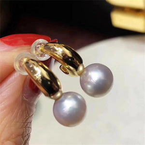 DIY 925 Silver Ear Nail Holder for 8-11mm Bead