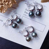DIY 925 Silver Ear Nail Holder for 8-11mm Bead