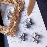 DIY 925 Silver Ear Nail Holder for 8-11mm Bead