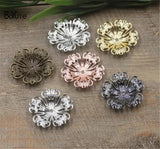 BoYuTe 32MM Metal Brass Flower Filigree Findings Diy Hand Jewelry Materials