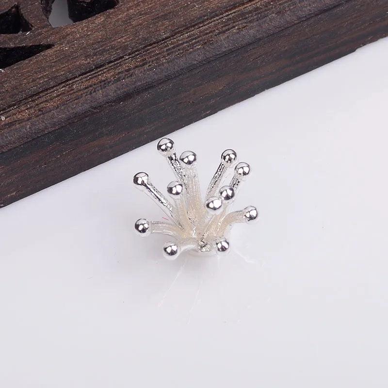 10pcs 12*10mm Copper Stamen DIY Jewelry Making