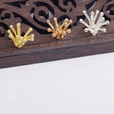 10pcs 12*10mm Copper Stamen DIY Jewelry Making