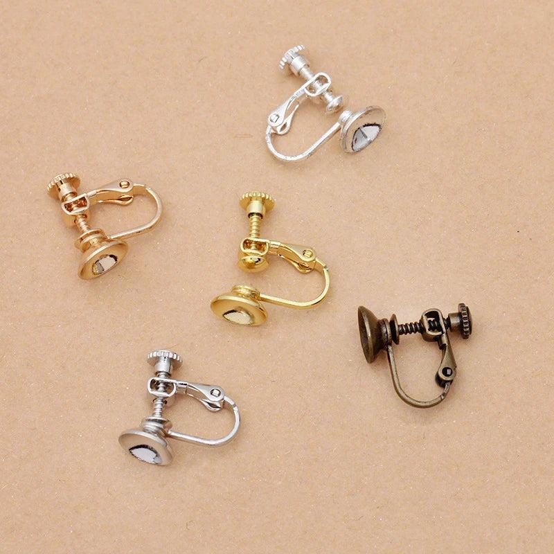 20pcs Metal Copper Clip Earring No Pierced Hook DIY Jewelry Accessoris