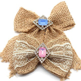 10pcs Rhombus Rhinestone Acrylic Wedding Card Box Decorative Buckle