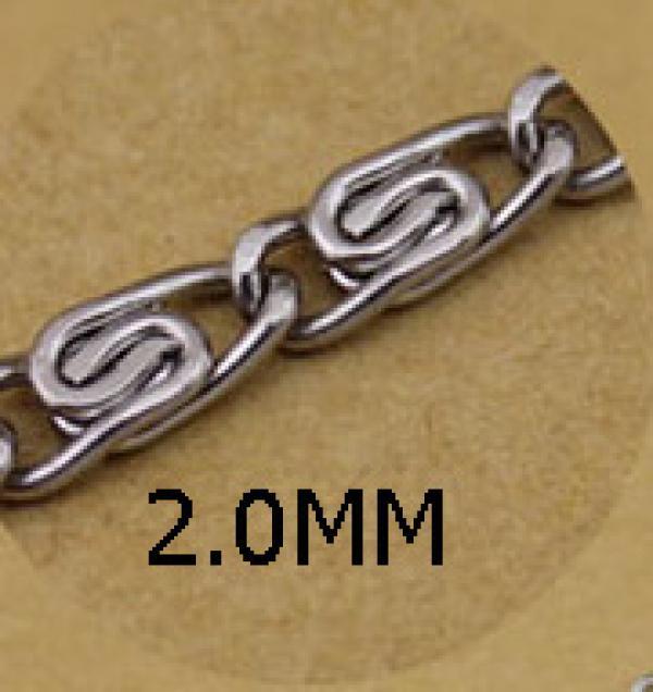 Stainless Steel Link Chain Fitting for Necklace DIY Jewelry