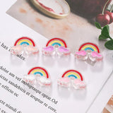 10pcs 4mm Acrylic Rainbow Loose Bead for DIY Jewelry
