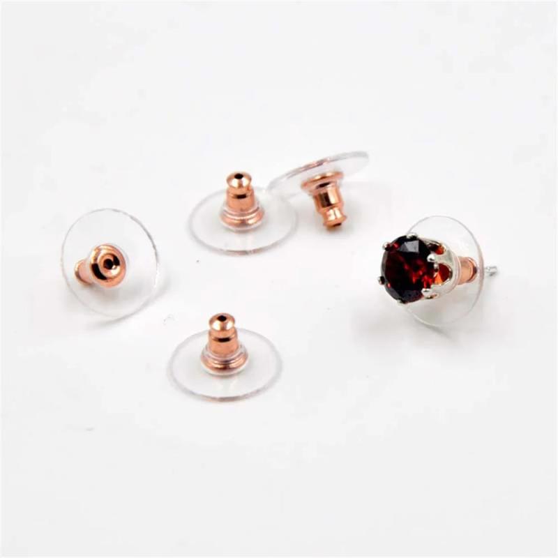 50pcs High Ear Nail Copper Ear Stud Earring Stoppers Jewelry Accessories