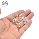 50pcs High Ear Nail Copper Ear Stud Earring Stoppers Jewelry Accessories