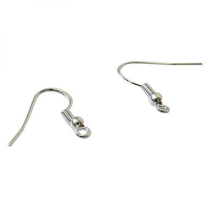 100PCS 925Sterli Silver Hook Earrings Ear Wires DIY Jewelry Findings