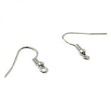 100PCS 925Sterli Silver Hook Earrings Ear Wires DIY Jewelry Findings