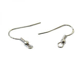 100PCS 925Sterli Silver Hook Earrings Ear Wires DIY Jewelry Findings