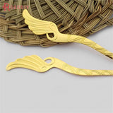 5PCS Antique Bronze Wing Bookmark & Hairpin Jewelry Making Supplies