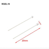 10pcs 925 Sterling Silver Round Head Bead Pins Needles for DIY Jewelry Making