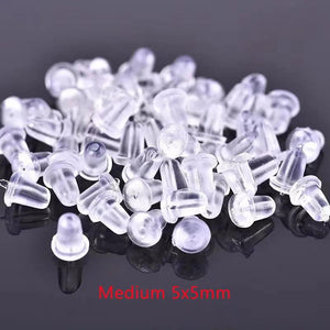 1000PCS/Lot Silicone Earring Back Stoppers DIY Jewelry Making
