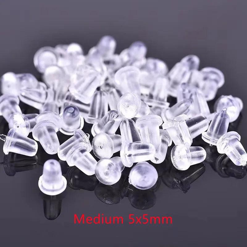 1000PCS/Lot Silicone Earring Back Stoppers DIY Jewelry Making
