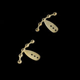 Brass Geometric Irregular Earrings Pendant DIY Brass Jewelry