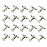 20pcs Silver 8mm Round Cuff Link Setting DIY Jewelry Findings