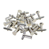 20pcs Silver 8mm Round Cuff Link Setting DIY Jewelry Findings