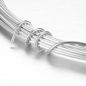 Aluminum Wire for Beading Jewelry Craft Making, Silver, 18 Gauge, 1mm, 32.8 Feet