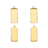 10pcs/lot Stainless Steel Rectangular Tray Pendant for Jewelry Making