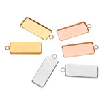 10pcs/lot Stainless Steel Rectangular Tray Pendant for Jewelry Making