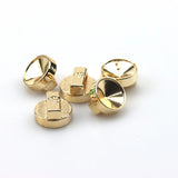 4PCS Round Leather Rope Buckle for DIY Jewelry Inlay Charms