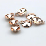 4PCS Round Leather Rope Buckle for DIY Jewelry Inlay Charms