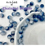 Ice Crack Glass Beads DIY Jewelry Making Material