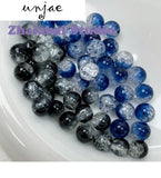 Ice Crack Glass Beads DIY Jewelry Making Material