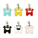 10Pcs Baby Clothes Enamel Charms Beads DIY Earrings Bracelet Set