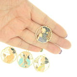 10pc Chinese Republic Beauty Cheongsam Lady Enamel Charms DIY Jewelry Making